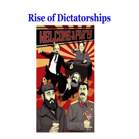 3. the rise of dictatorships