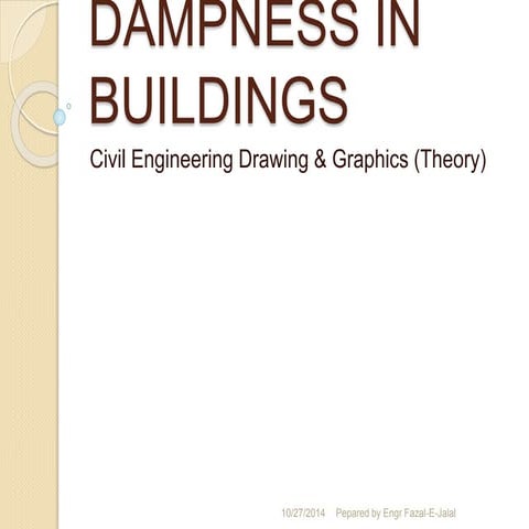 Dampness in buildings