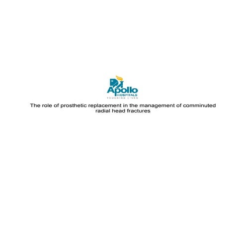 The Role of Prosthetic Replacement in the Management of Comminuted ...