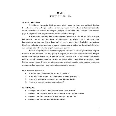 IMPLEMENTASI KOMUNIKASI DALAM KEHIDUPAN