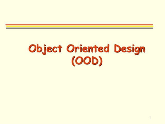 3.o o design -_____________lecture 3