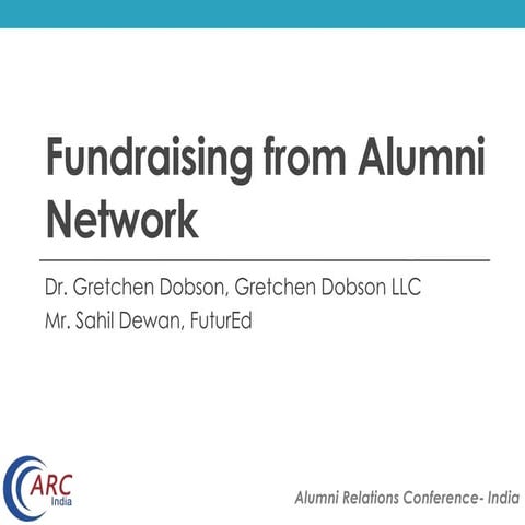 Fundraising from Alumni- Colleges