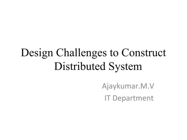 2. Distributed Systems Hardware & Software concepts
