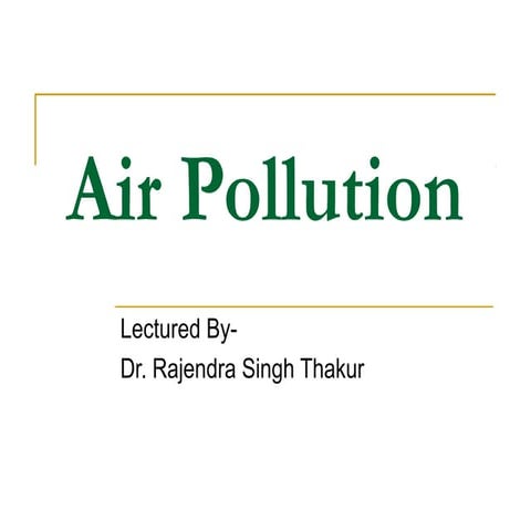 Air Pollution