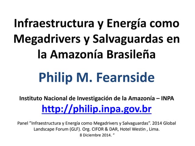 thumbnail of  Infraestructura y Energía como Megadrivers y Salvaguardas en la Amazonía Brasileña