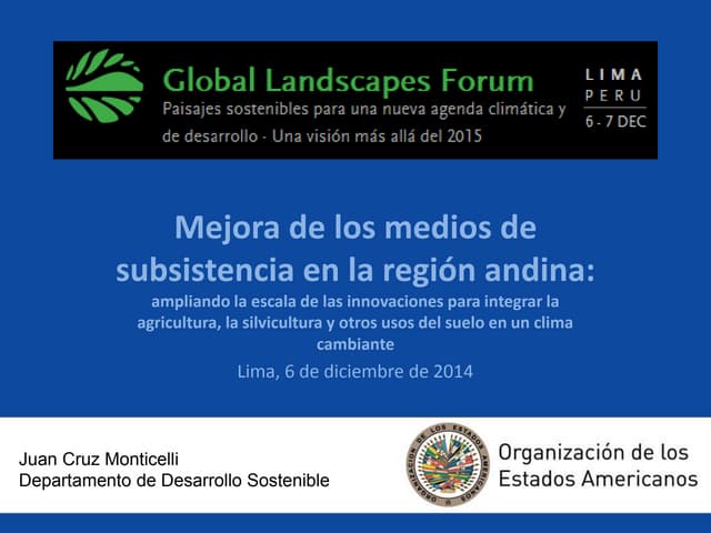 thumbnail of  Mejora de los medios de subsistencia en la región andina