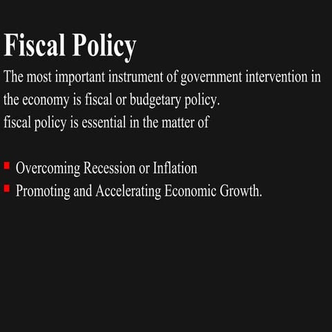 3.fiscal policy