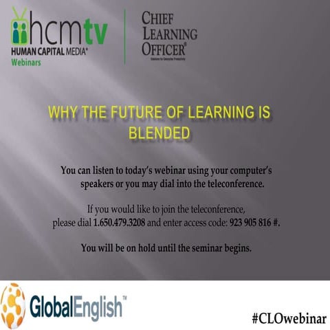 Why the Future of Learning Is Blended