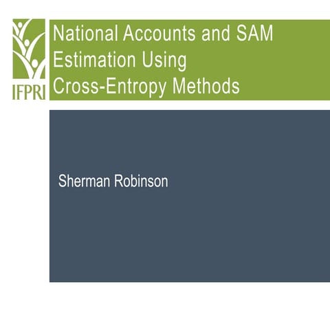 Core Training Presentations- 3 Estimating an Ag Database using CE Methods