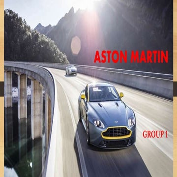 Strategy Analysis on Aston Martin