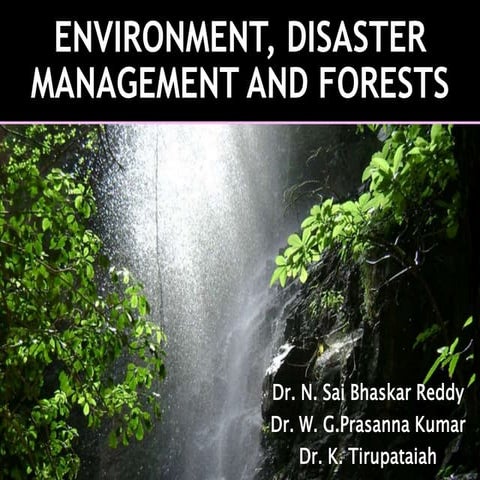 Environment issues & disaster management