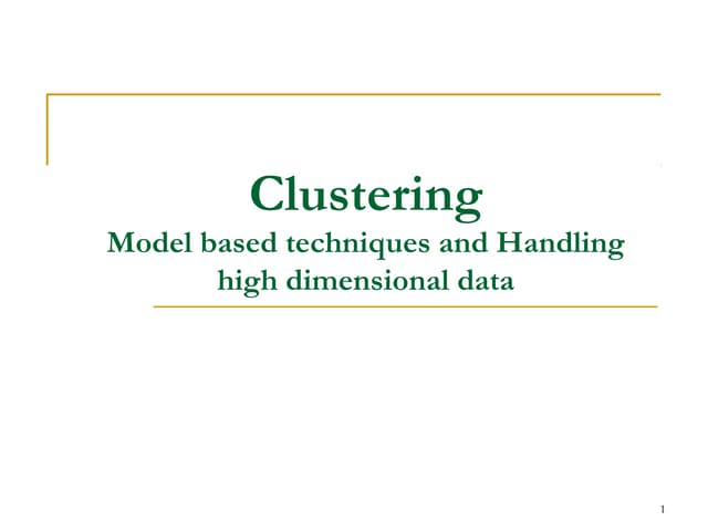 3.5 model based clustering