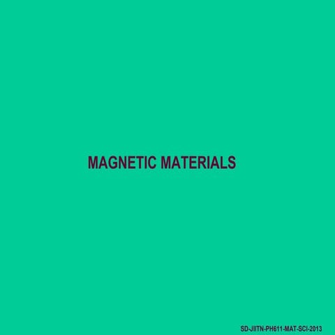 3.magnetic materials 1dkr