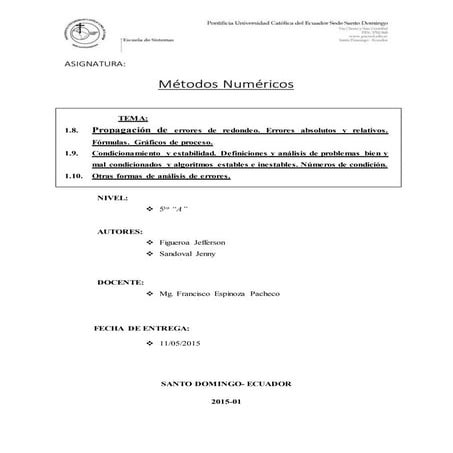 Propagación de errores