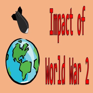Cold War - impact of world war two