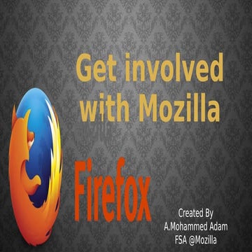 Get Involved in Mozilla (Contribution Ways)