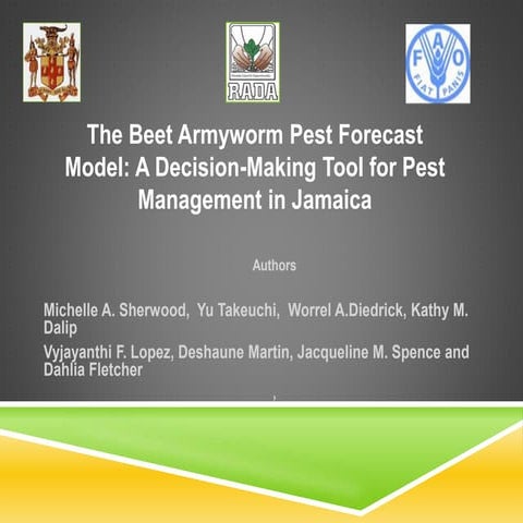The Beet Armyworm Pest Forecast Model: A Decision-Making Tool for Pest Manage...