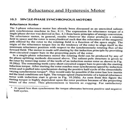 3. relutance and hysteresis motor