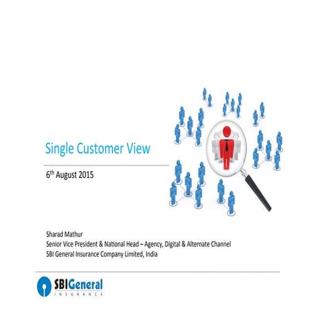 Single View of the Customer - Digital Insurance in India