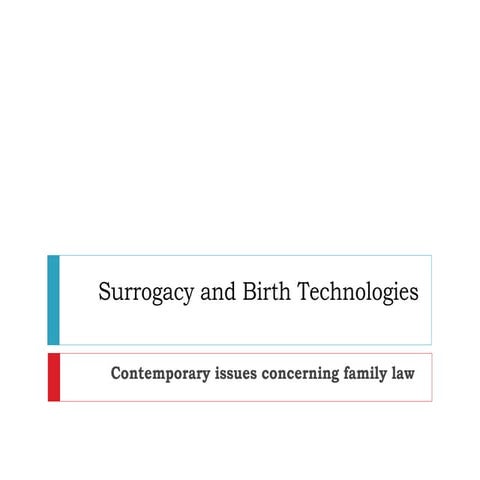 3.2 surrogacy and birth technologies | PPTX
