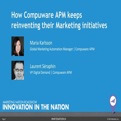 Customer Success Story: How Compuware APM Keeps Reinventing their Marketing I...