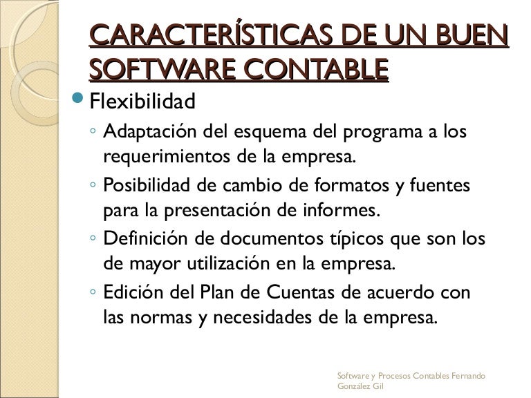 3. características de un software contable