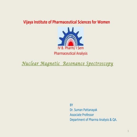 3. b.pharm nuclearmagneticresonance jntu pharmacy