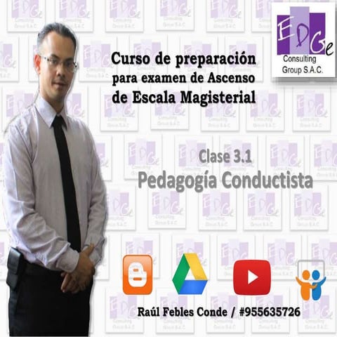 3.1 pedagogía conductista