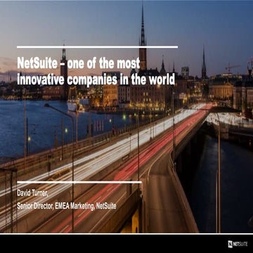 NetSuite Most Innovative Company -Davide Turner