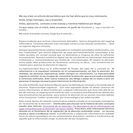 Padeces la enfermedad de la red: hiperactividad cognitiva