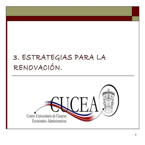 3. estrategias para la renovaciu00 f3n