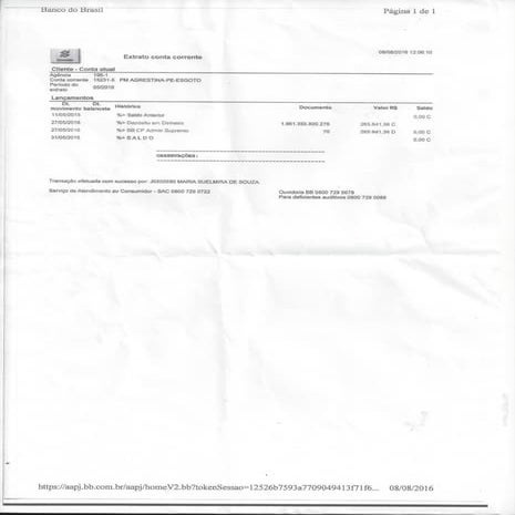 Comprovante de Depósito