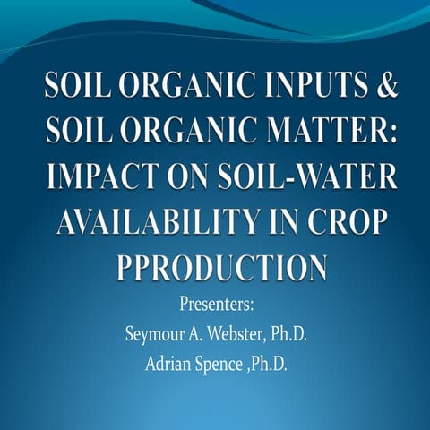 CSA Symposium 2016 - Dr. Seymour Webster , Dr. Adrian Spence Day 1 Session 3