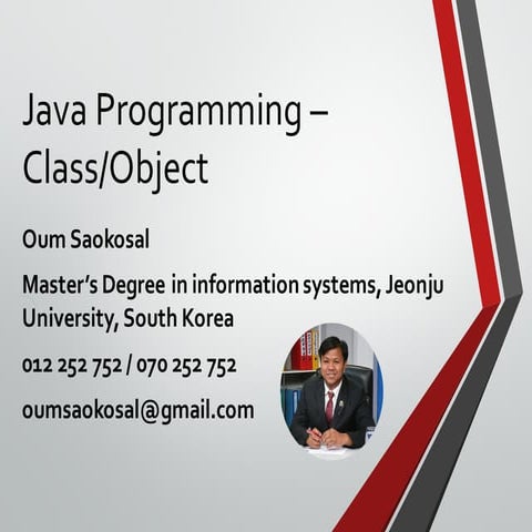 Java OOP Programming language (Part 3) - Class and Object | PDF ...