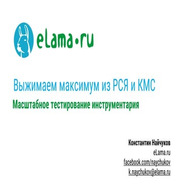 Константин Найчуков: "Выжимаем максимум из рся и кмс"