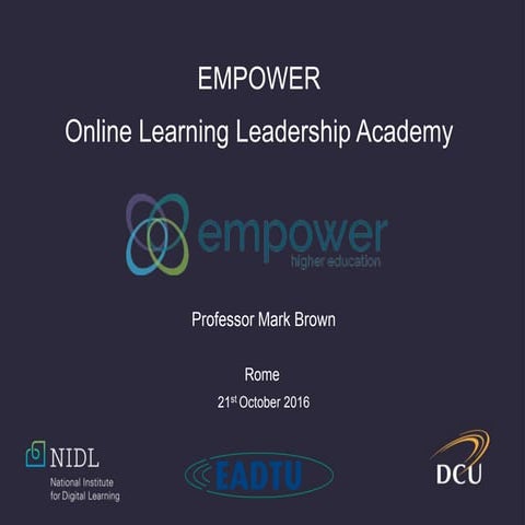 EMPOWER online learning leadership academy. 