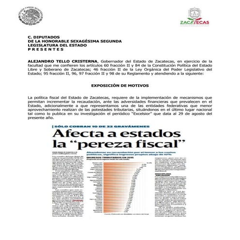 Primer Paquete Económico 2017 Zacatecas (3/9)