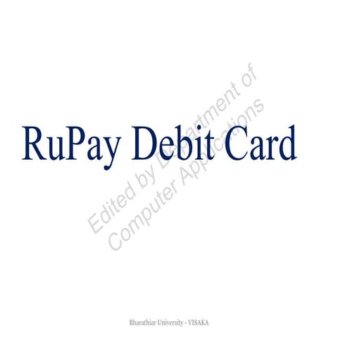 3.  rupay debit card
