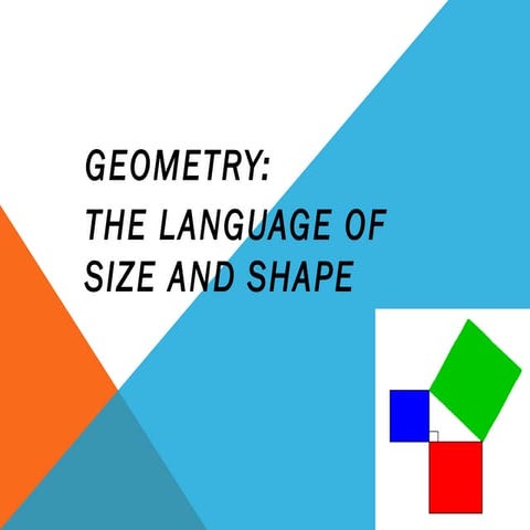 3.2    geometry the language of size and shape