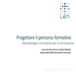 Progettare il percorso formativo e ...