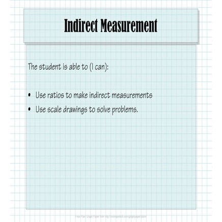 3.9.4 Indirect Measurement