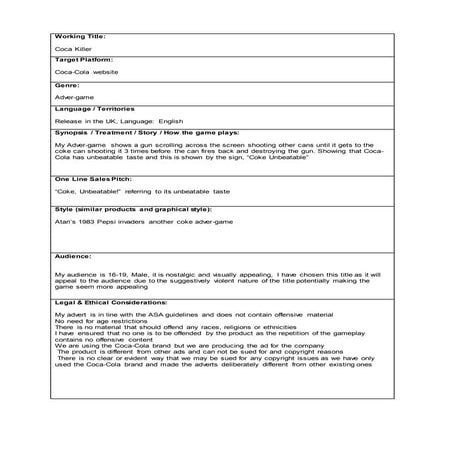 3. formal proposal advergame