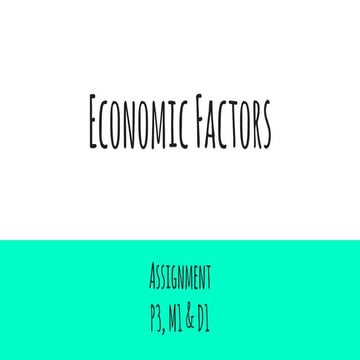 Economic Factors 