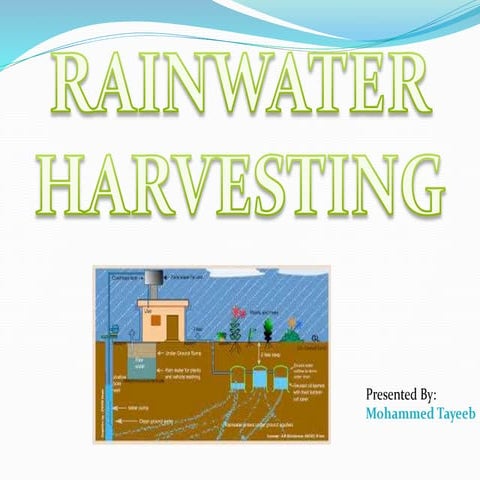 RAINWATER HARVESTING