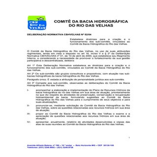DN 02 2004 criacao subcomites