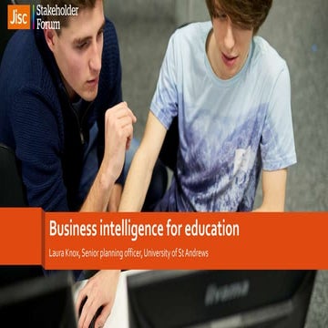 Business intelligence for education  