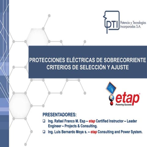 3. protecciones eléctricas y criterios de ajuste ETAP