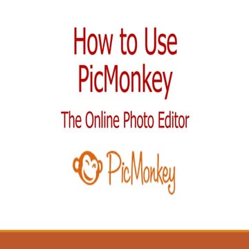 How to Use PicMonkey