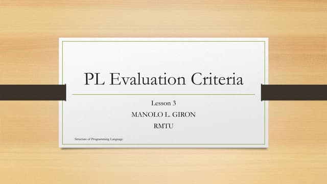 3. criteria