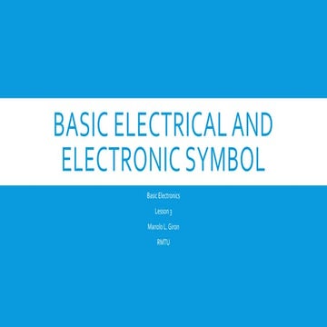 3. basic electrical and electronic symbol